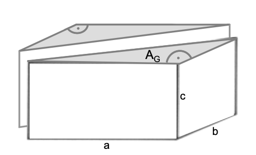 Quader halbiert – zwei kongruente dreiseitige Prismen